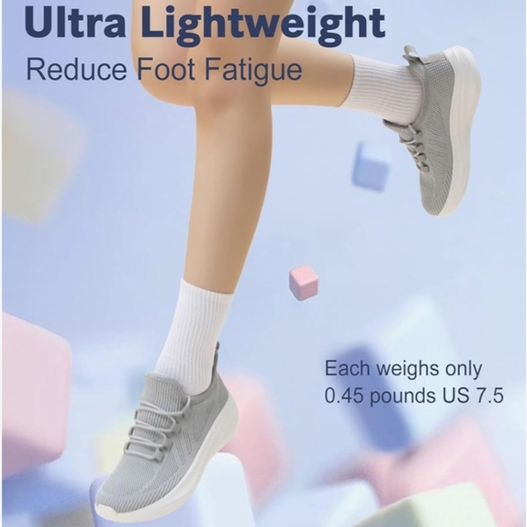 Women’s Athletic Shoes - Gray and Orange - Picture 4 of 13